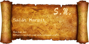 Salát Margit névjegykártya